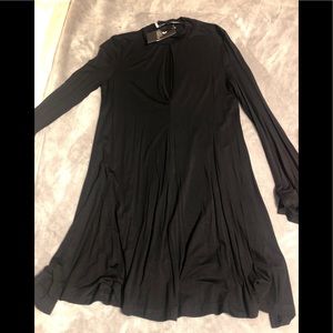 Black gypsy warrior long sleeve dress